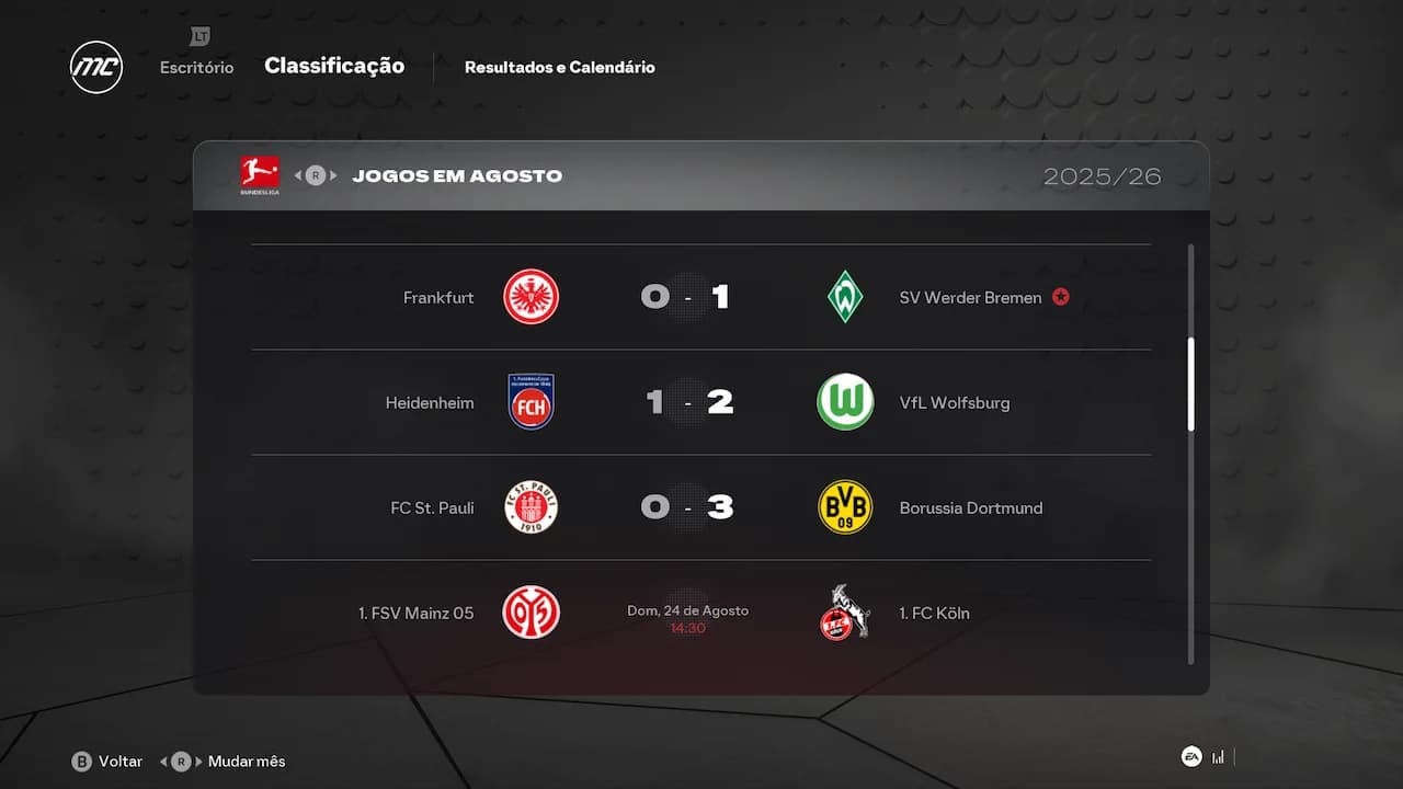 Estreia com vitória! 💚⚪️ O Werder Bremen vence o Frankfurt por 1 a 0 e começa a liga com o pé direito! Giovanni Élber estreia oficialmen…