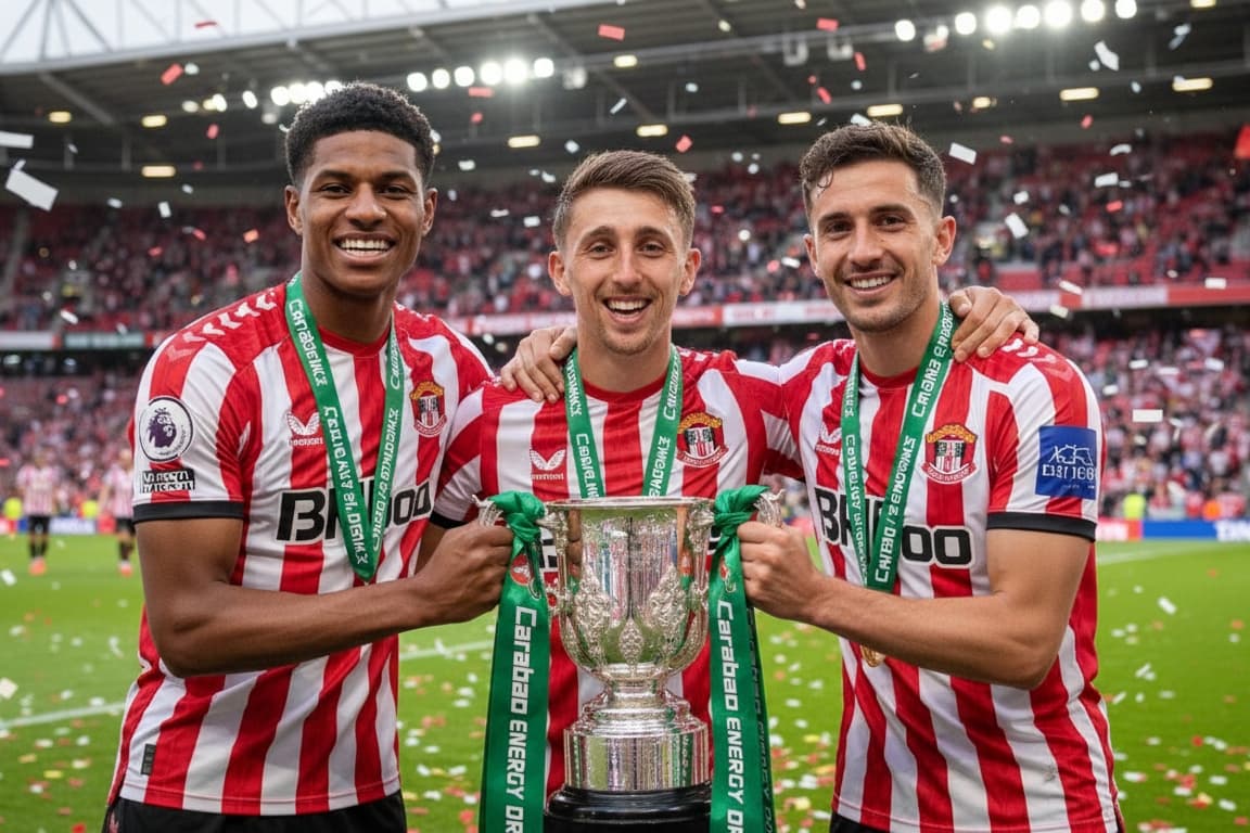 Sunderland campeão da Carabao Cup! Contra tudo e contra todos, conquistamos mais um título gigante. Orgulho desse elenco que nunca desist…