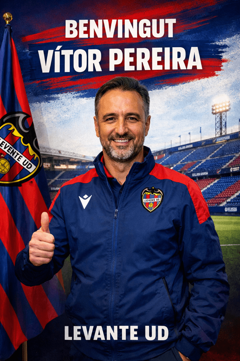 🔵🔴 BEM-VINDO, MISTER! 🔴🔵 O Levante UD anuncia oficialmente Vítor Pereira como novo treinador da equipe 🇪🇸⚽️ Com passagens marcantes…