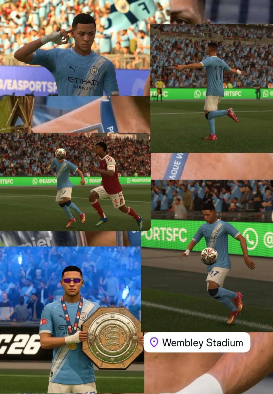 Estreia na temporada da melhor forma possível. Campeões da Community Shield ❤️🔥 (Man City 3x2 Arsenal) Final +1⚽️ +1🅰️