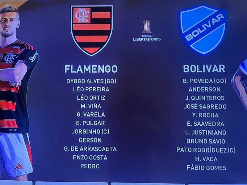 Já vai começar o jogo entre FLAMENGO X BOLÍVAR PELA FASE DE GRUPOS DA LIBERTADORES!! Acompanhem
