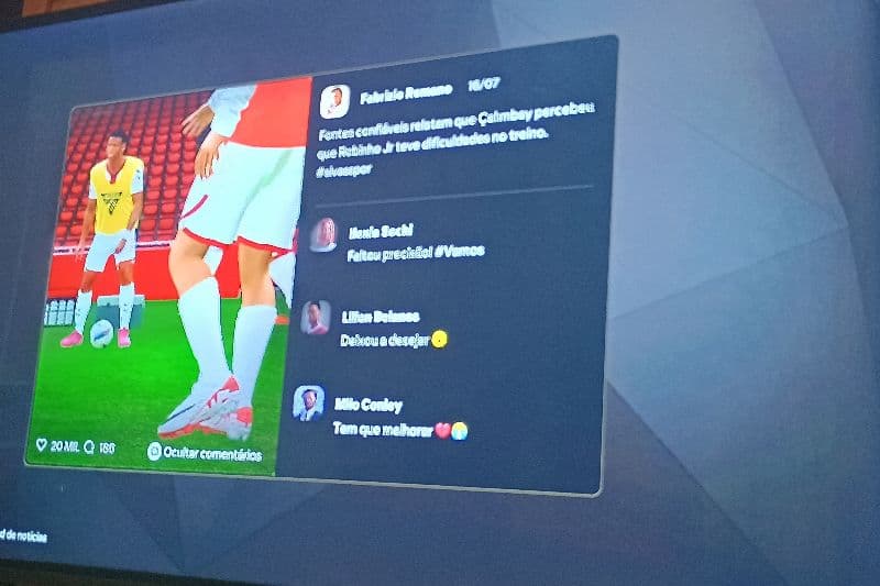 IXI!!👀 Fabrizio Romano posta que,fontes confiáveis relatam que a comissão técnica do Sivasspor percebem que Robinho Júnior tem dificulda…