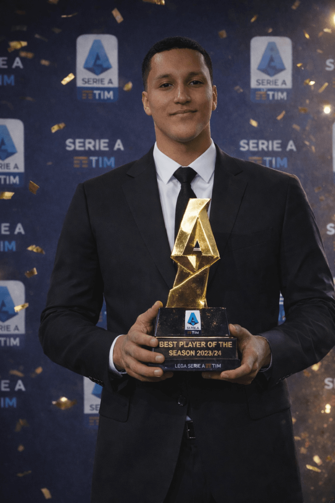 Muito gratificante pra mim ganhar esse prêmio de melhor da temporada da liga italiana que venham mais pela frente#Serie A