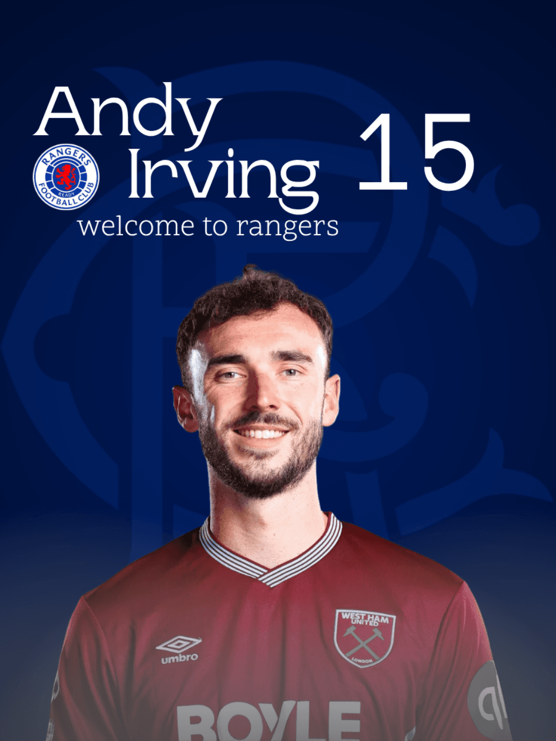 Abriu os cofres! Rangers Fc anuncia está noite o jogador Andy Irving que atuava no Sparta Praga, ele custou 3 Milhões a equipe escocesa e…