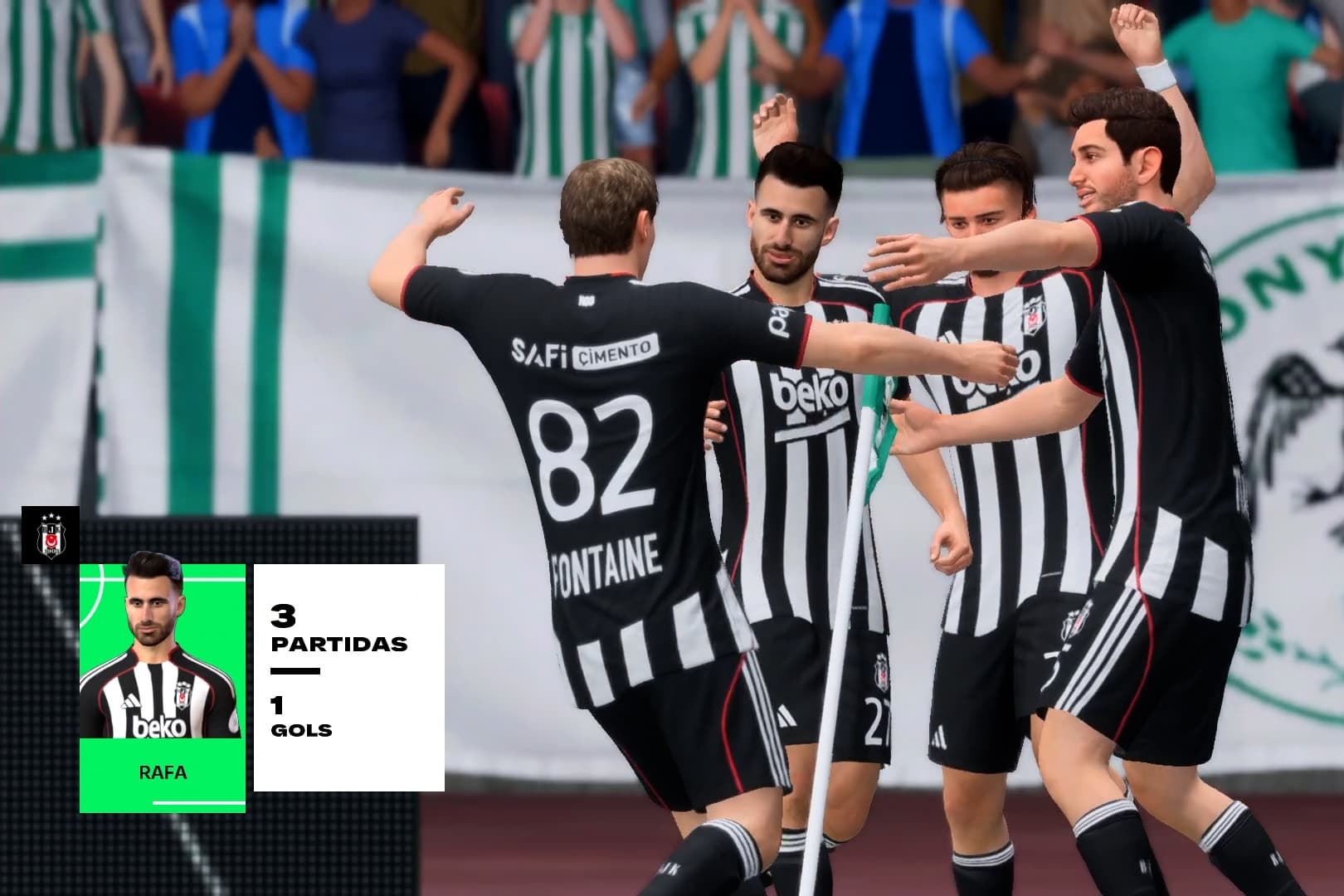 ASSISTÊNCIA no PRIMEIRO JOGO OFICIAL de FONTAINE!! 🇧🇪🙌 Rafa marca para garantir a vitória no fim do jogo 🔥