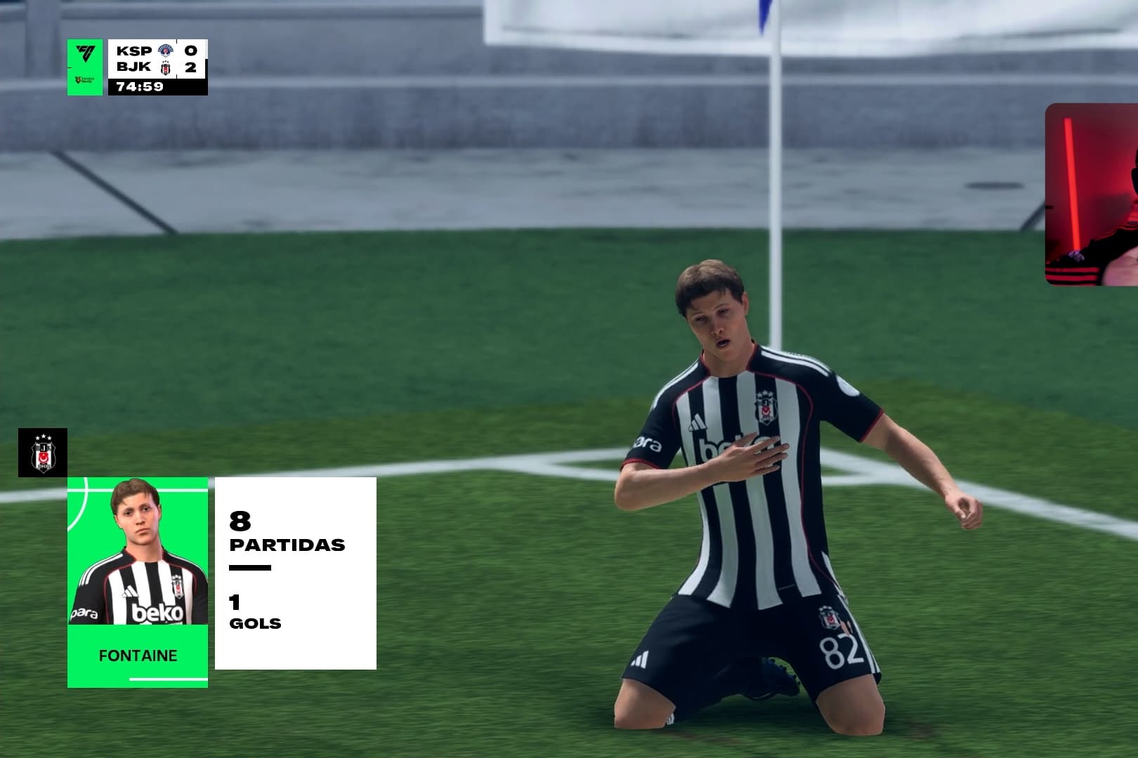 PRIMEIRO GOL como PROFISSIONAL 🤩 Aos 74 minutos, Fontaine amplia o placar fora de casa na partida contra o Kaimpaşa 🇧🇪🚀