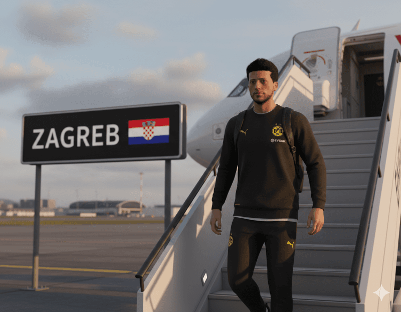 CHEGAMOS EM ZAGREB!🇭🇷 DINAMO ZAGREB X DORTMUND ⚽ UEFA CHAMPIONS LEAGUE 🏆 RODADA 6 📍 07/12/2027🗓️ 21:00 🕘 DINAMO ZAGREB-15° DORTMUND…
