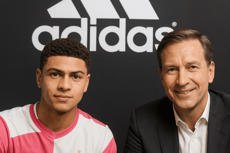 Muito feliz por assinar este contrato com a melhor marca do mundo!🤍🖤