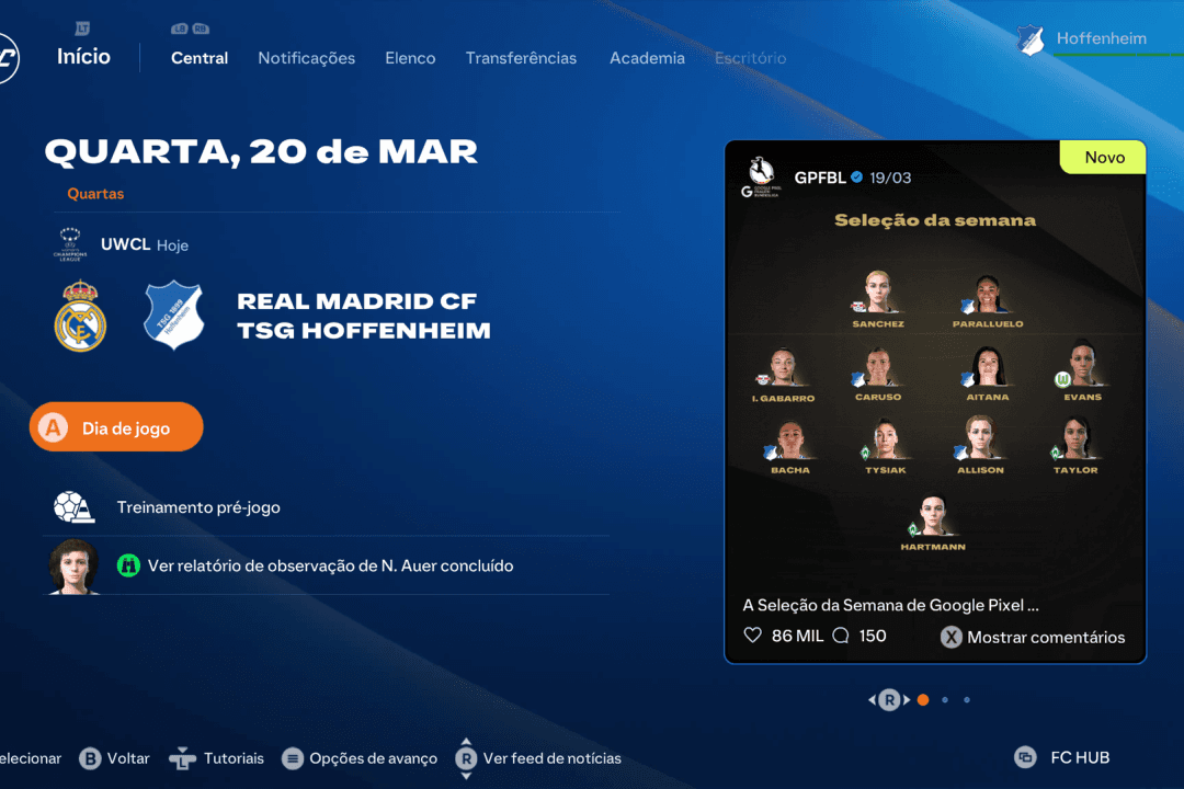 Então vamos para as quartas de final conta o Real Madrid 👏🏽 #VamospaCima Hoffenheim 💙🤍😍