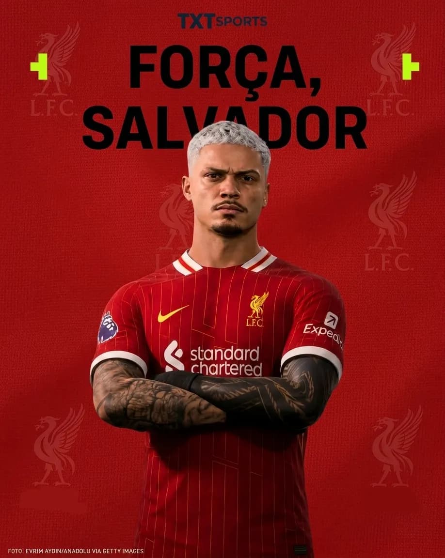 🚨🏥 SALVADOR DESFALCA LIVERPOOL!! O Liverpool confirmou neste sábado que Salvador sofreu uma fratura num dedo do pé durante a partida. O…