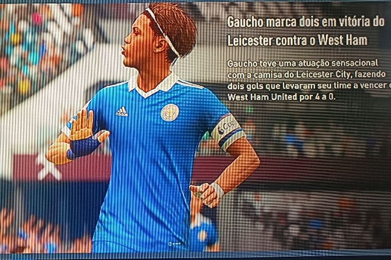 "Dois gols, três pontos e muita confiança! Orgulho de vestir essa camisa e seguir ajudando o Leicester a crescer! 💙🦊⚽"