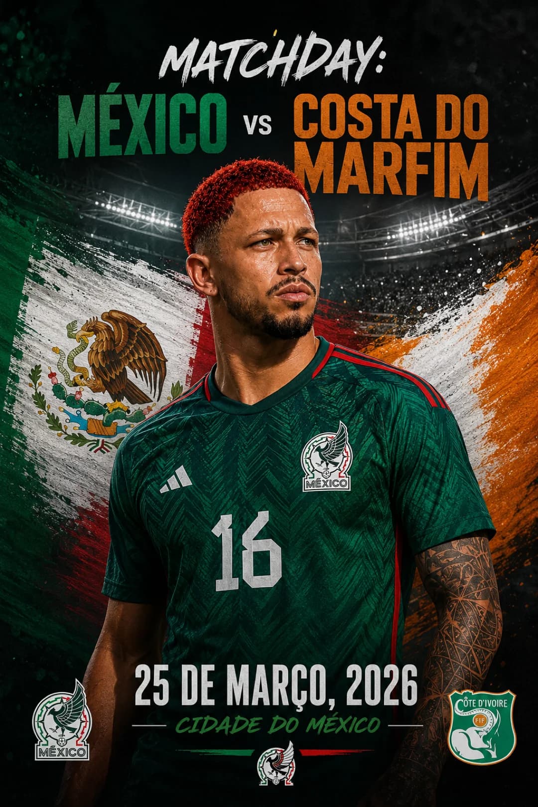 Hoje começa um novo capítulo. 🇲🇽 Depois de conquistar o Mundial Sub-17, chegou o momento da minha estreia pela seleção principal. Honra…