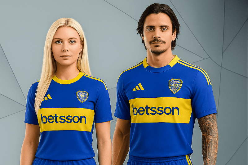 LANÇAMENTO DA NOVA CAMISA DO BOCA JÚNIOR.. Agostin Martens jogador da equipe masculina, e Sami Cardozo jogadora da equipe feminina. Oq ac…