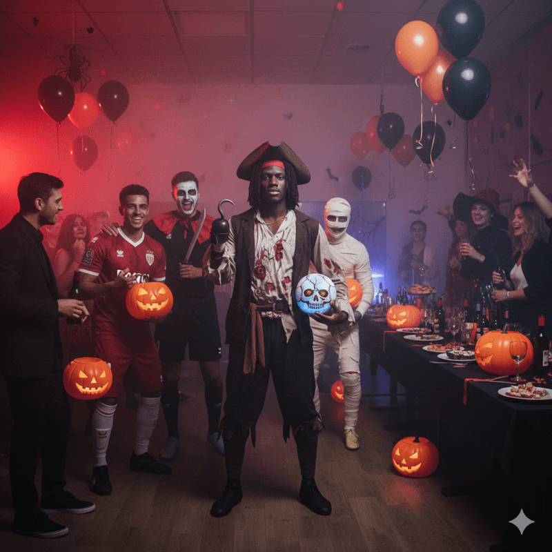 Festa de halloween com meus companheiros.🎃