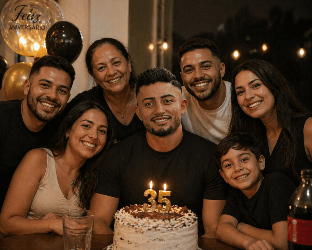 Hoje, dia 8 de outubro Ă© meu aniversĂĄriođ Faço 35 anos, estou muito feliz de estar passando esse momento com minha famĂliaâ€ïž Go Blacks aâŠ