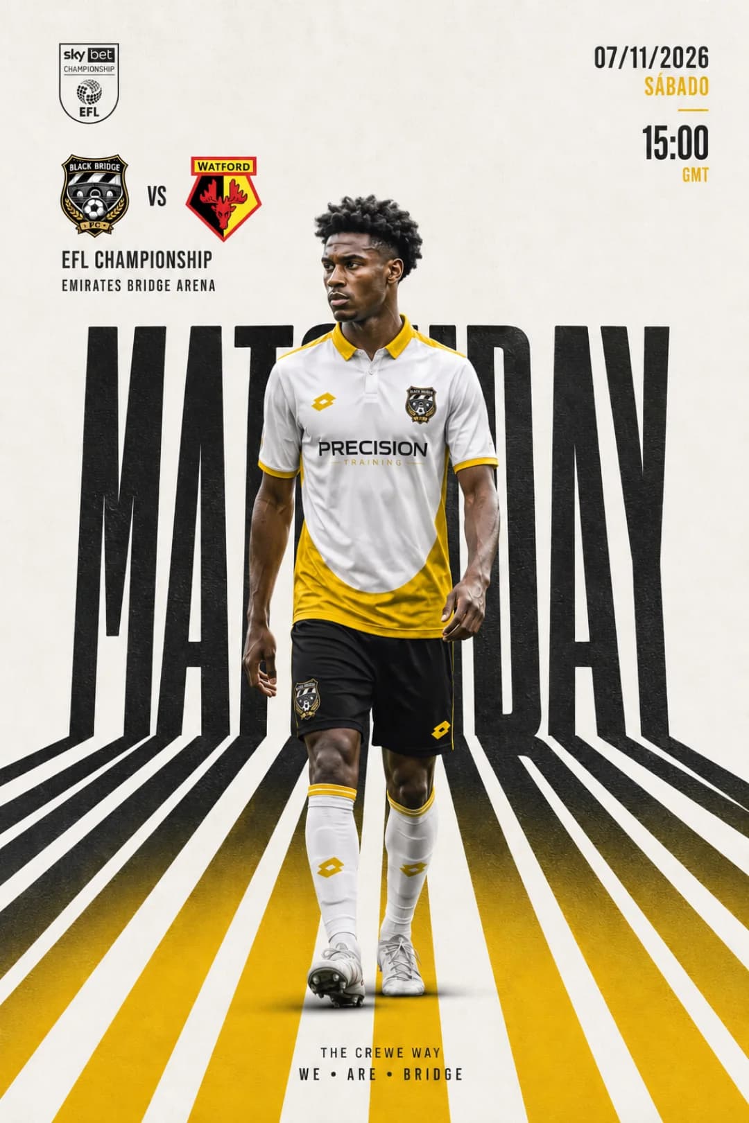 Próxima partida é contra o Watford (8°) pela 15° rodada da liga🔥 Vamos pra cima Blacks 🖤🤍