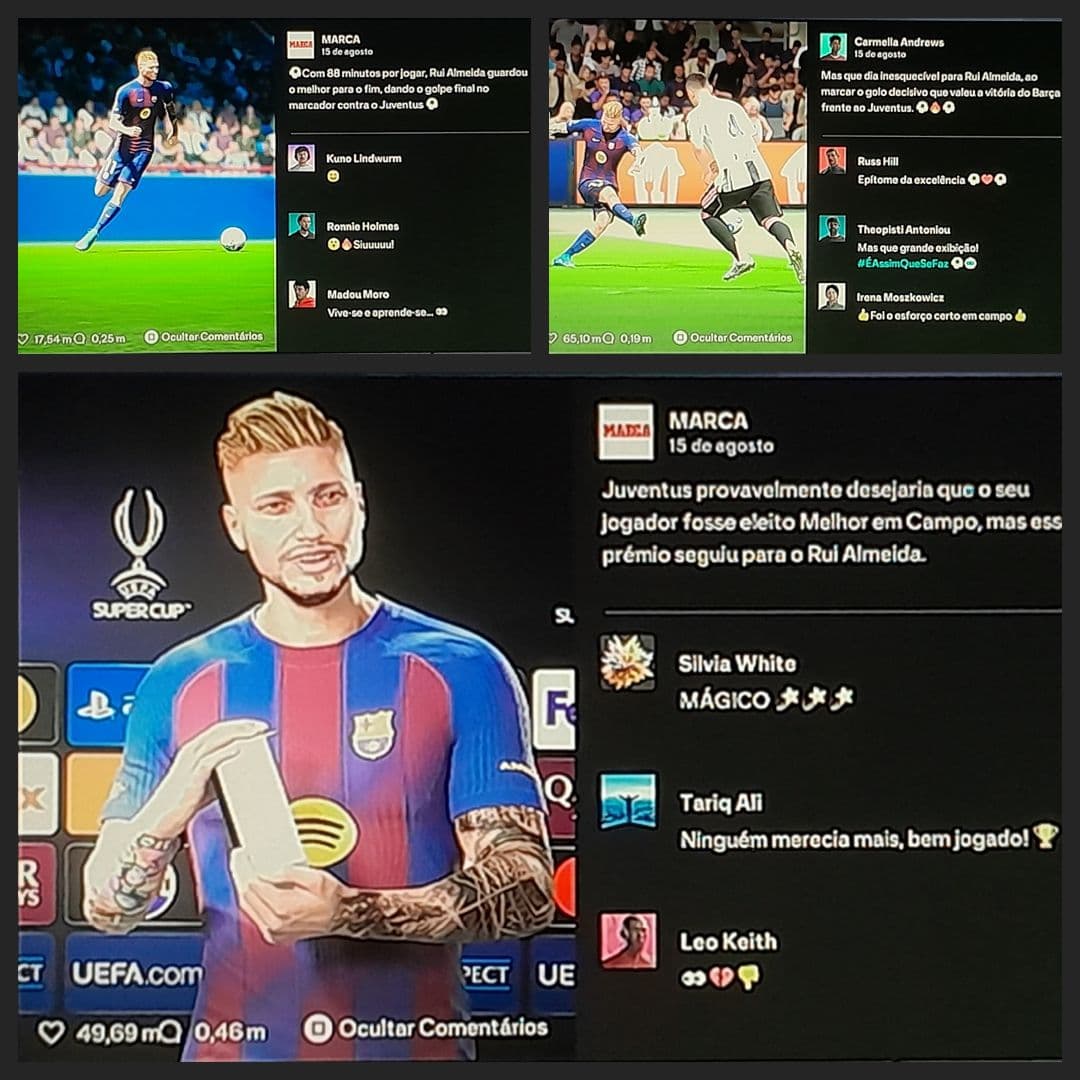 🗞 Só se fala de um nome nas notícias! • Após o Barcelona ter vencido a UEFA Super Cup em cima da Juventus, por 2-1, as notícias só falav…