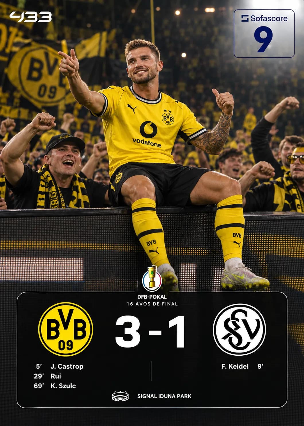 bye bye Elversberg, hello round of 16 🔥😈 +1⚽️ +1🅰️ (MOTM trophy)