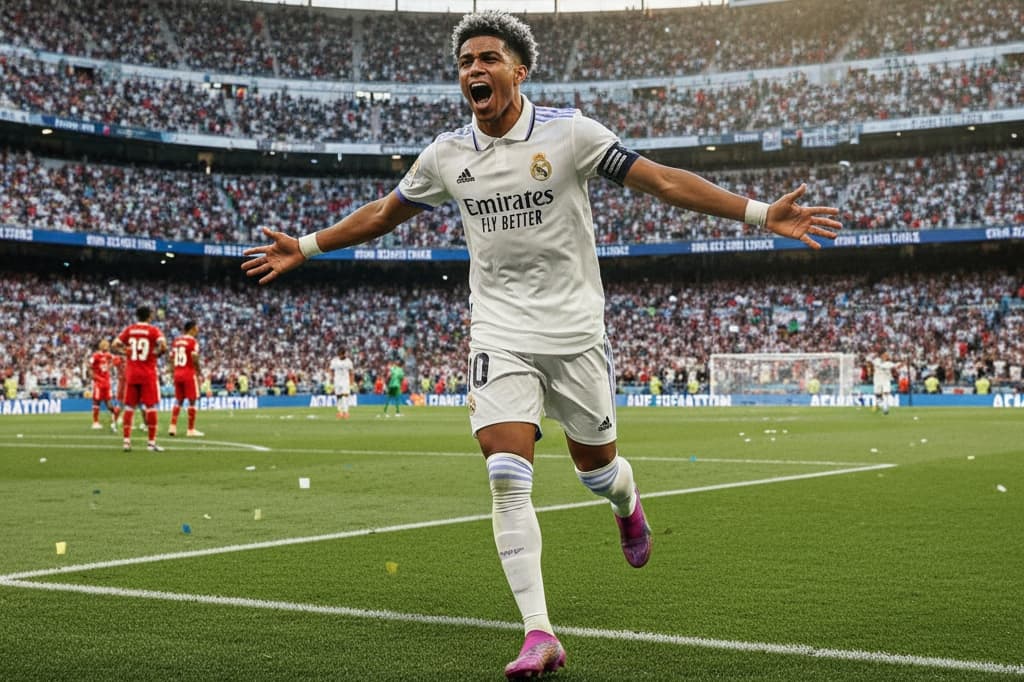 Grande vitória hoje! 🔥⚽️ 2x0 contra o Bayern, com gol meu e do irmão @vinijr 💪🇯🇵 Sempre uma honra representar o Real Madrid e sentir …