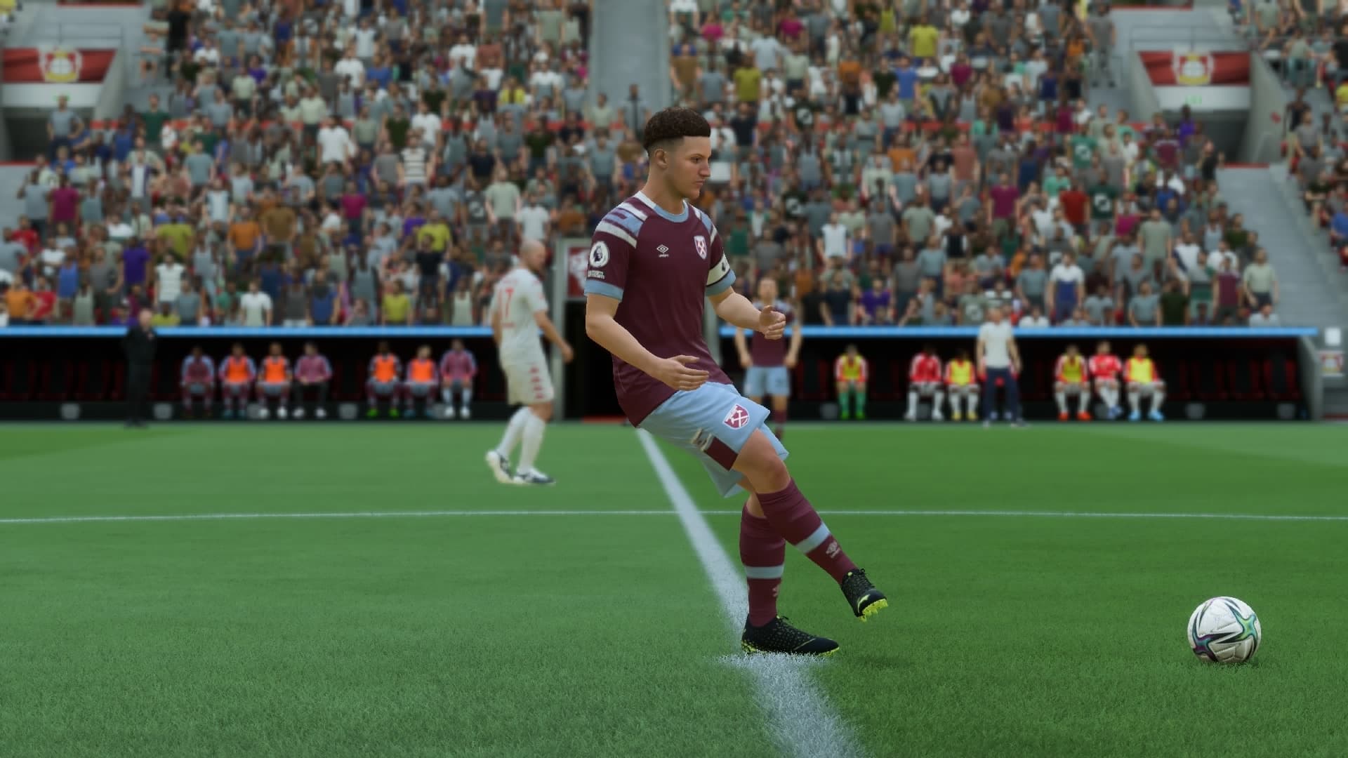 Foto do jogo do west ham do jogador Henrique Araújo