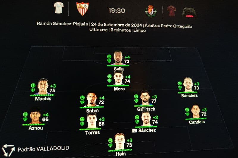 Escalação definida! 🟣⚪ O Valladolid está pronto para enfrentar o Sevilla fora de casa. Time confirmado e focado para buscar um grande re…