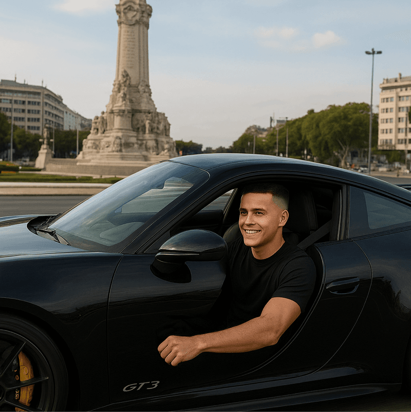 A dar uma volta de carro enquanto tenho tempo porque daqui nada tenho de irá para o ginásio