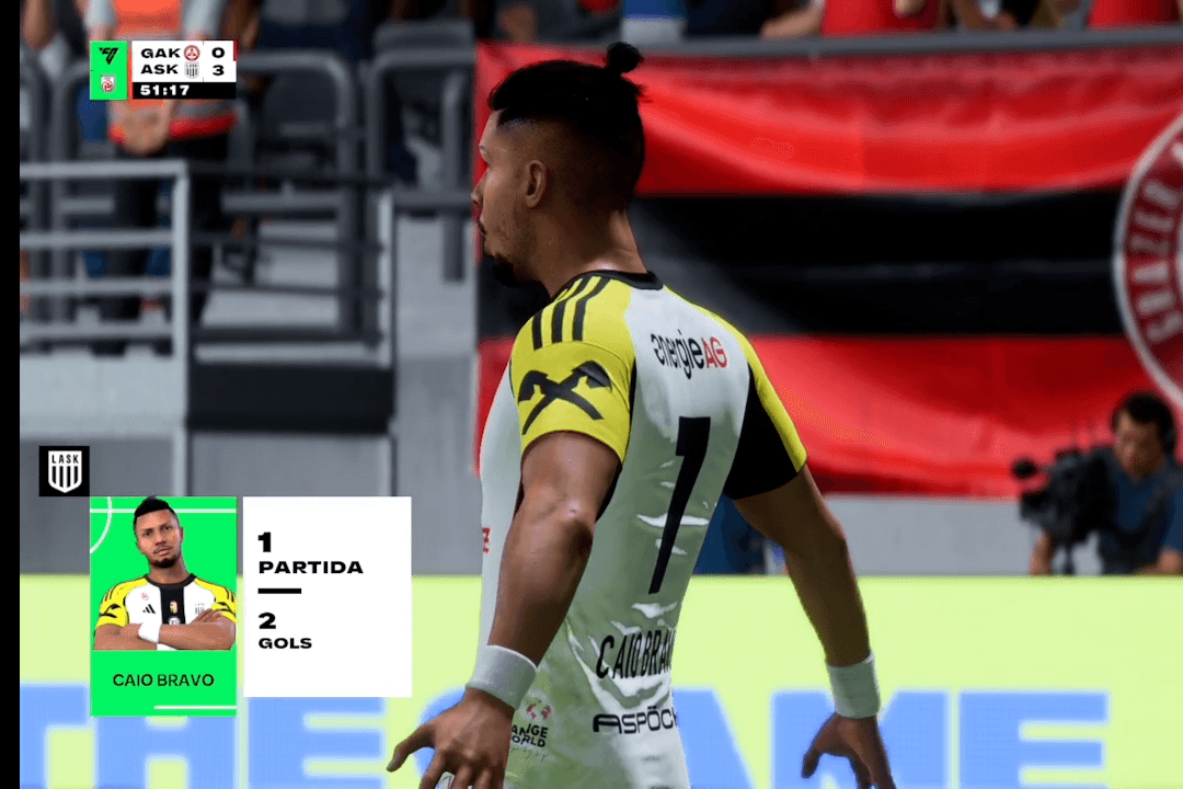 Sobre minha estreia na Liga Austríaca, foi perfeito , deixei 2 gols na vitória do Lask .