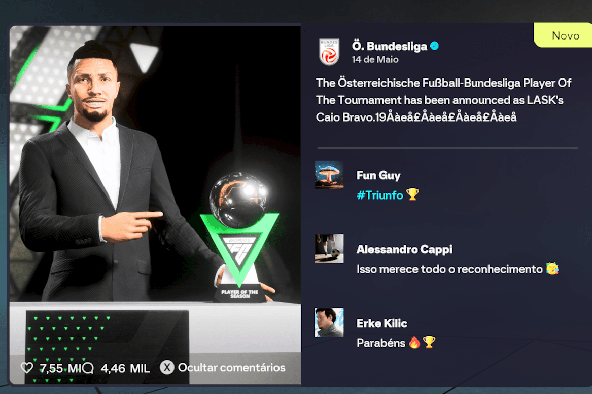 Eleito o melhor Jogador da Ö - Bondleague 25/26 . 🥳