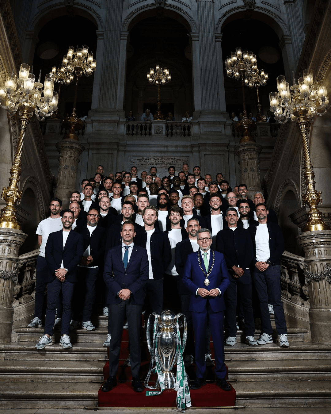 🏆🏆 Os bicampeões foram recebidos na CM Lisboa 💚🦁 “Every day_ be better”