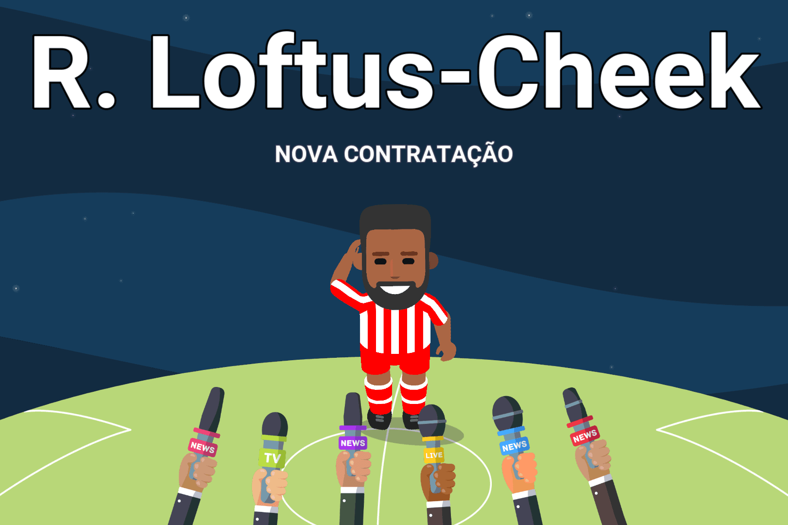 ASSINOU! Depois de conversas com o presidente do Milan,Loftus Cheek é do Girona! BORA GIRONA!!!