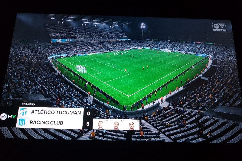 Fim de jogo aqui na Argentina Racing vence na estreia #EssoEsRacing Obrigado a nossa torcida mesmo com chuva vieram nos apoiar