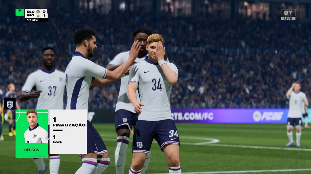 Finalmente meu primeiro gol pela Inglaterra!!!!