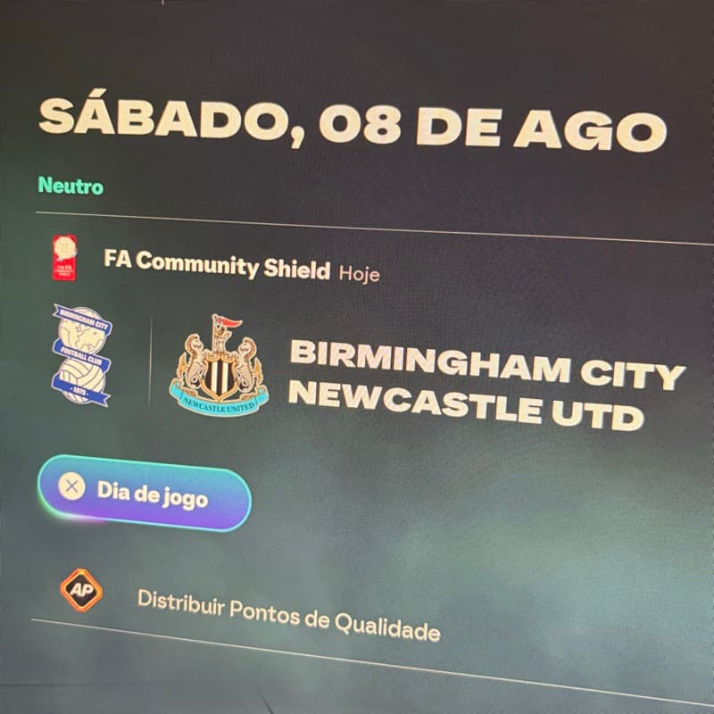 Em breve uma importante partida da pré temporada 25/26