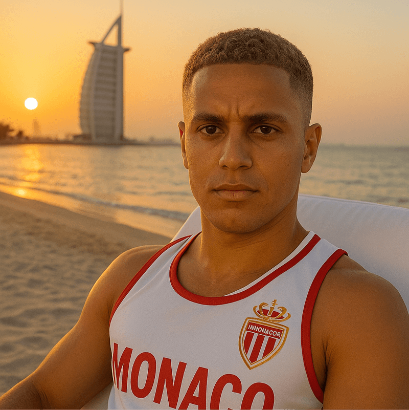 Férias perfeitas,descansar na praia sem perder o espírito do futebol.