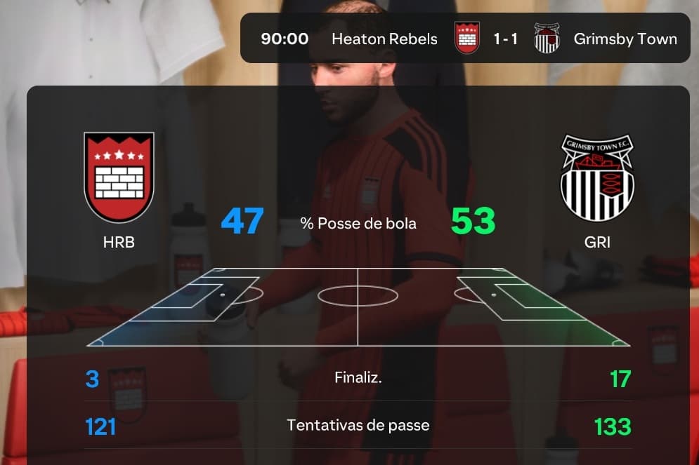 Heaton foi engolido pelo Grimsby e ainda fala que erro do juiz foi o motivo do empate, vamos se ajudar também!