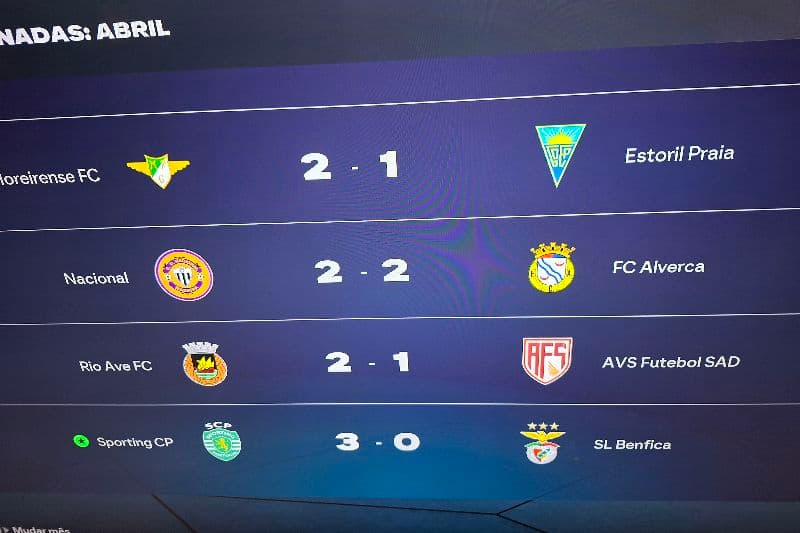 Jogo belíssimo da nossa equipa