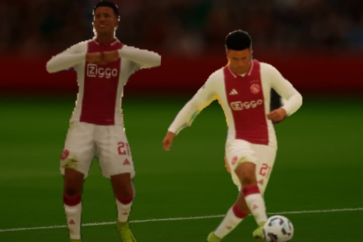 Marquei o gol logo na minha estreia, e dei a vitória ao Ajax de 1×0 contra o Celtic na Copa Europeia! ⚽️🥳