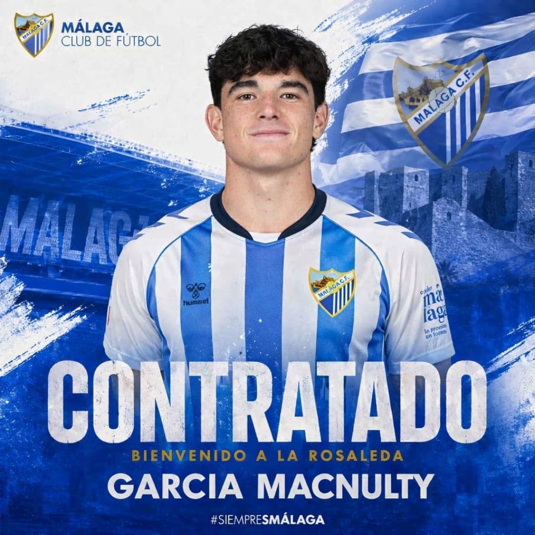 ¡BIENVENIDO! O zagueiro irlandês de 23 anos com dupla nacionalidade espanhola Anselmo García MacNulty é o novo reforço do Málaga! O jogad…