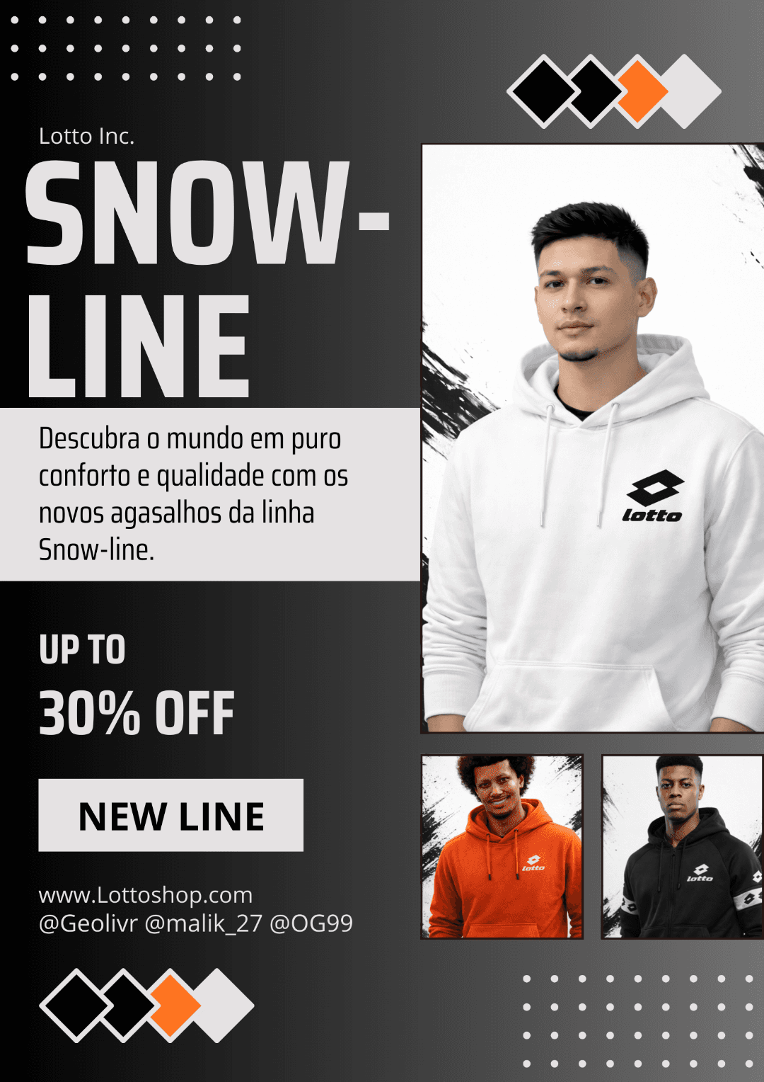 Nova linha ✨!!! A nova linha Snow-line irá contar com agasalhos especializados em conforto e em qualidade sem tirar o estilo. A coleção t…