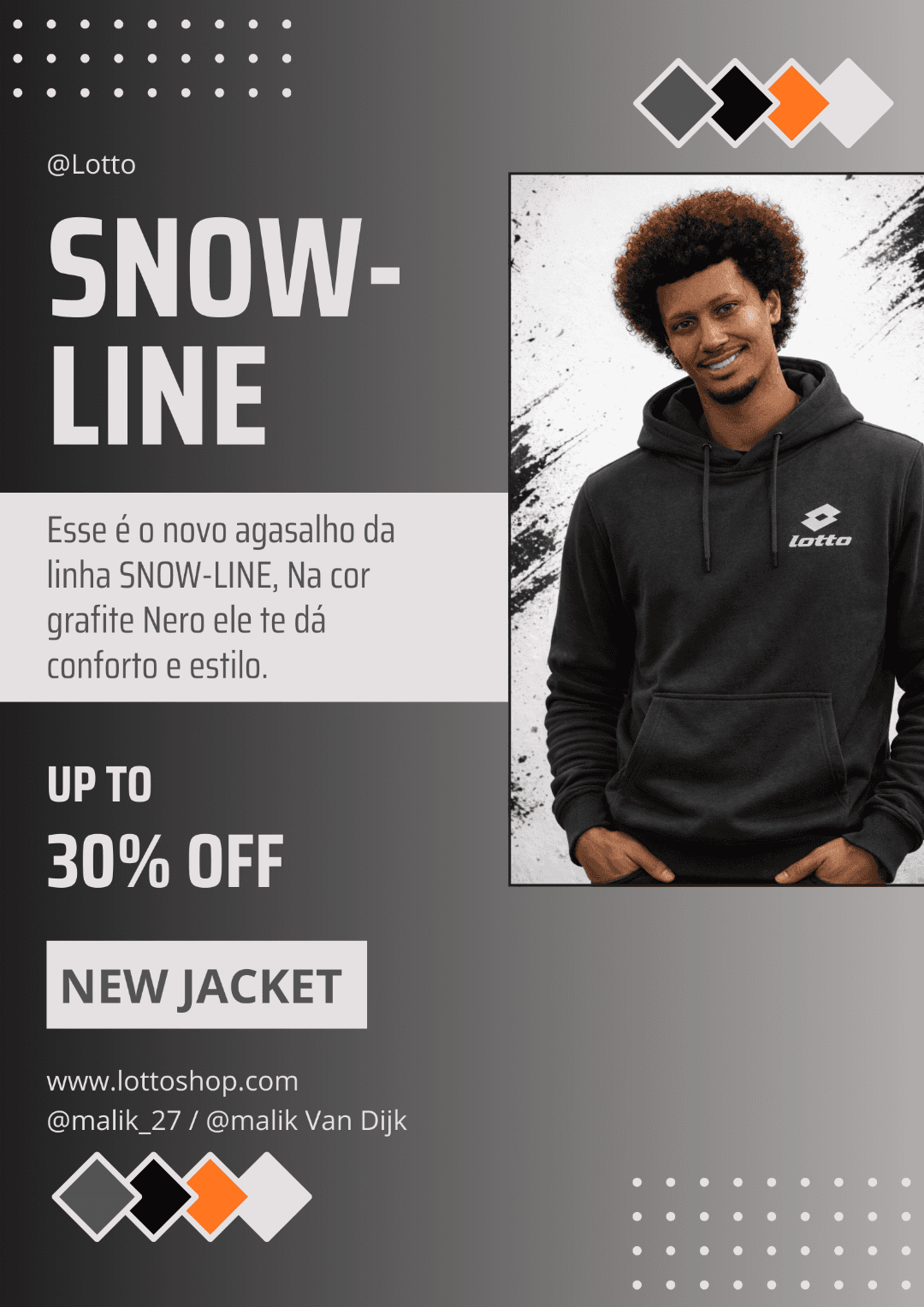 Novo agasalho!!! O agasalho na cor Grafite Nero te dará conforto e qualidade além de estilo para os seus afazeres. Tmj craque {@}[Malik_2…