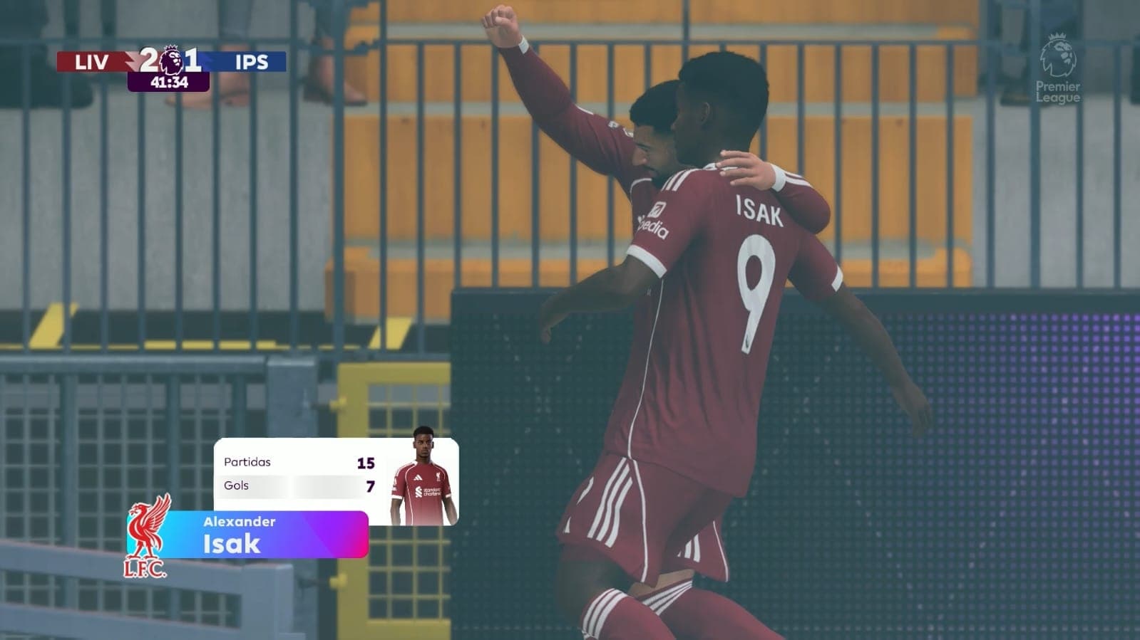 ISAK DE NOVO! ELE É IMPARÁVEL! ⚽🔥 O sueco está iluminado e coloca o Liverpool na frente mais uma vez! O faro de gol desse cara é brincad…