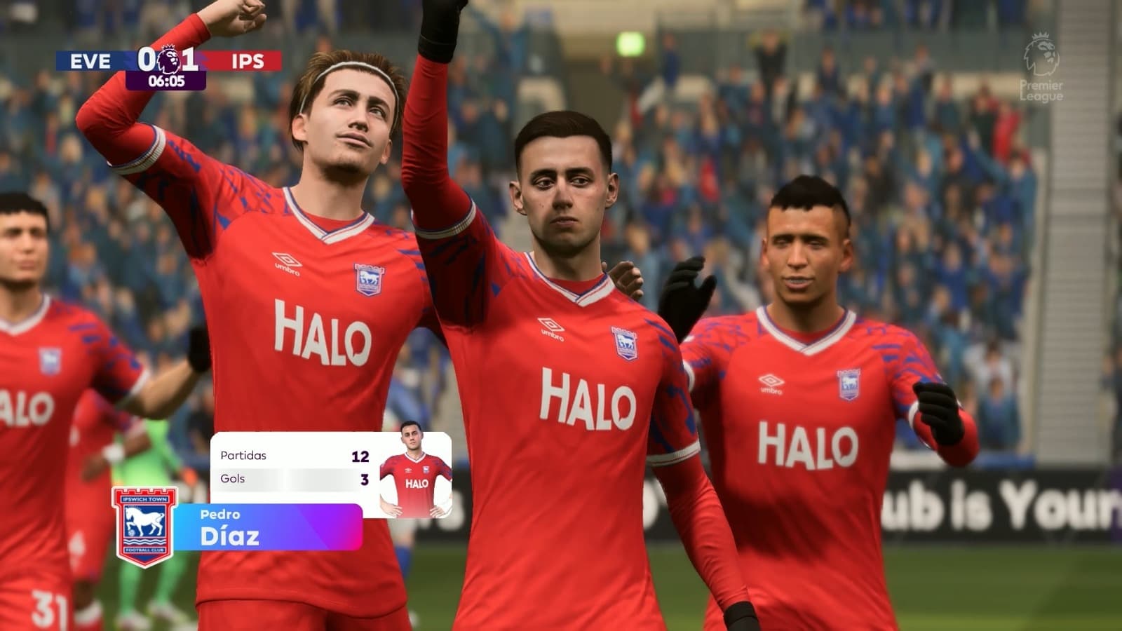 GOLLLLLLLLL ⚽ O "maestro" Pedro Díaz abre o placar para a equipe visitante. Com uma finalização precisa, o meio-campista coloca o Ipswich…