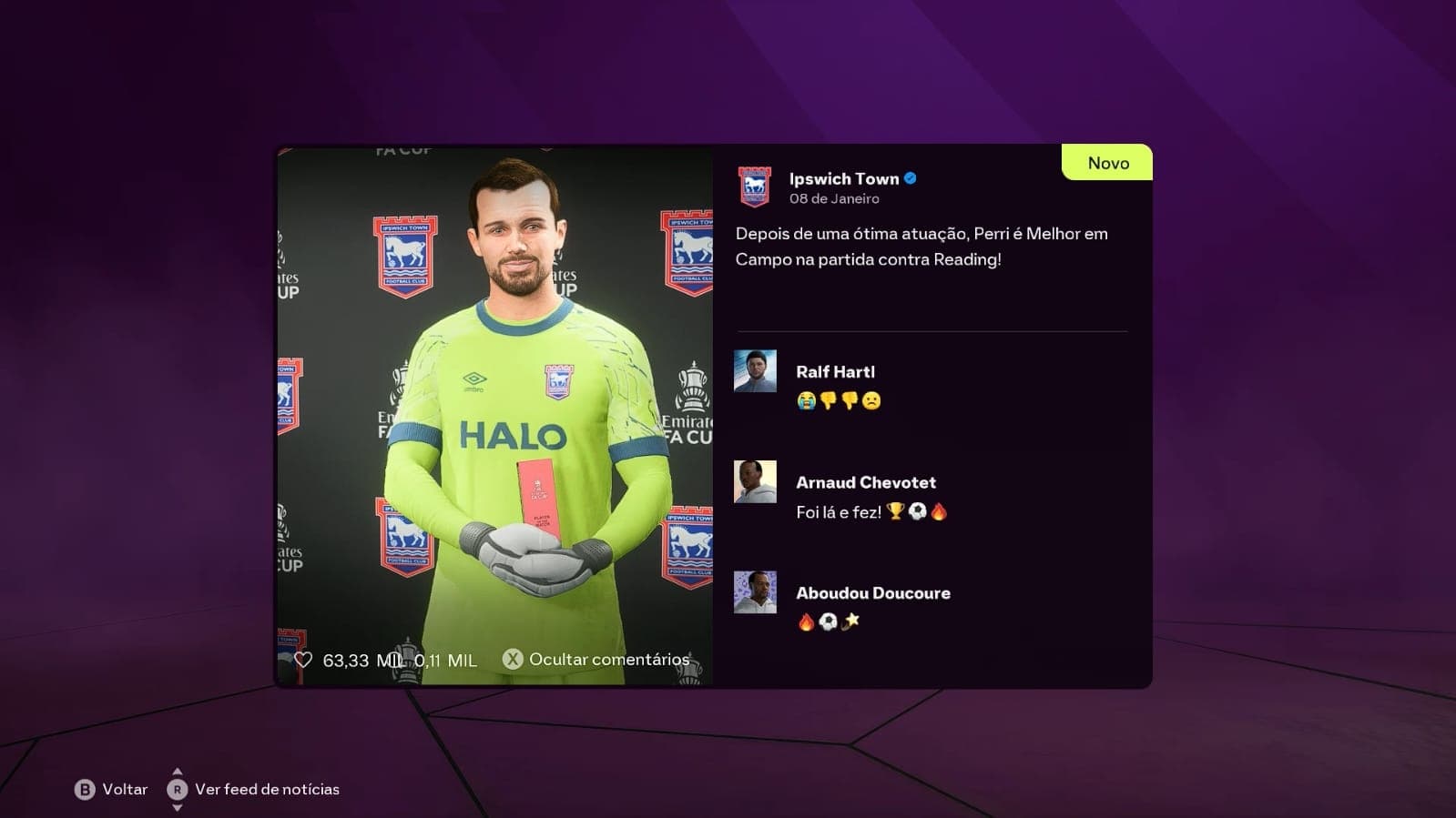 Lucas Perri foi o grande protagonista da classificação na FA Cup. O goleiro brasileiro terminou a partida coroado como o melhor em campo …
