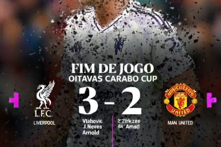 FIIIIMMMMM DE JOGO EM ANFIELD! O Liverpool está classificado para as quartas de final da carabao Cup com uma virada histórica no Derby in…