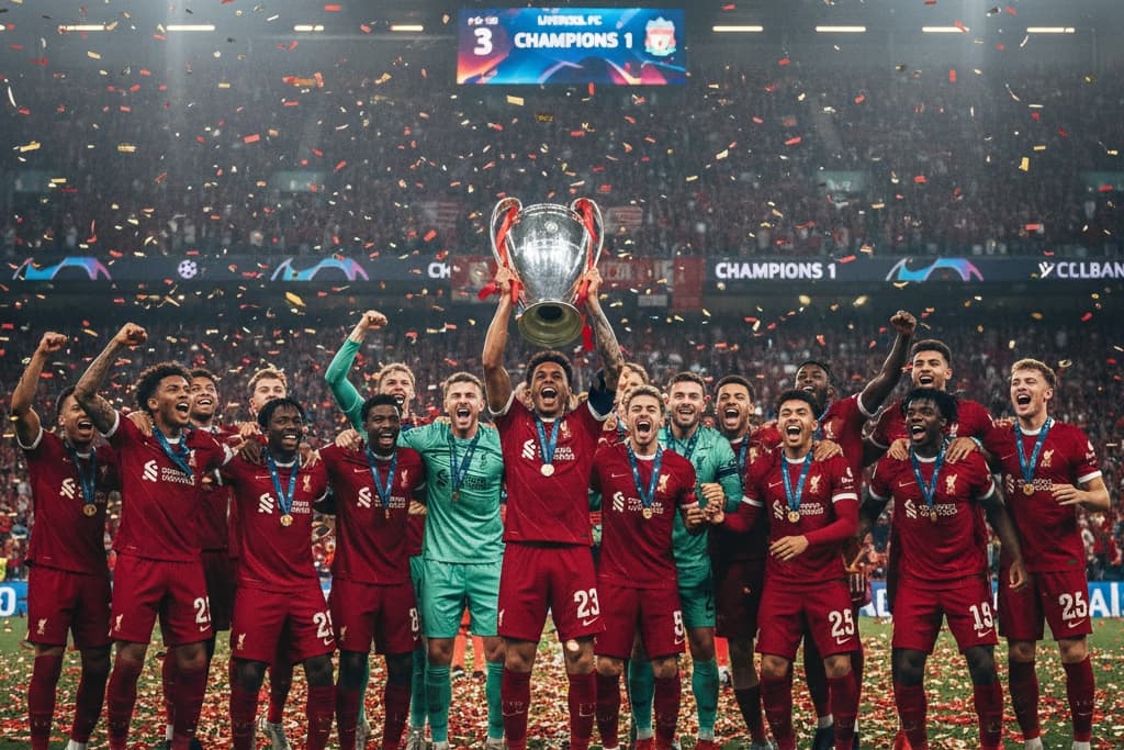 Que temporada históricaaa LIVERPOOL CAMPEÃOOOOOO DA CHAMPIONS LEAGUE a competição mais importante do planetaaaa históricooo!! 🥹❤️
