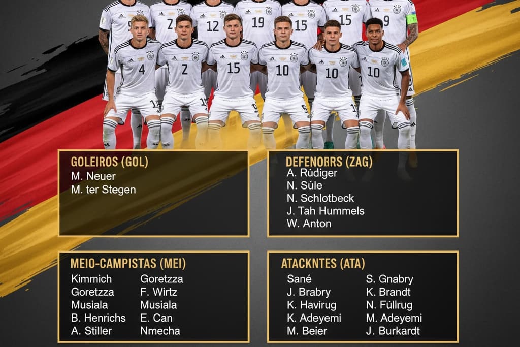 Lista de convocação para a grande copa do mundo!🇩🇪 Boa sorte a todos. #copadomundo2026 #Alemanha!