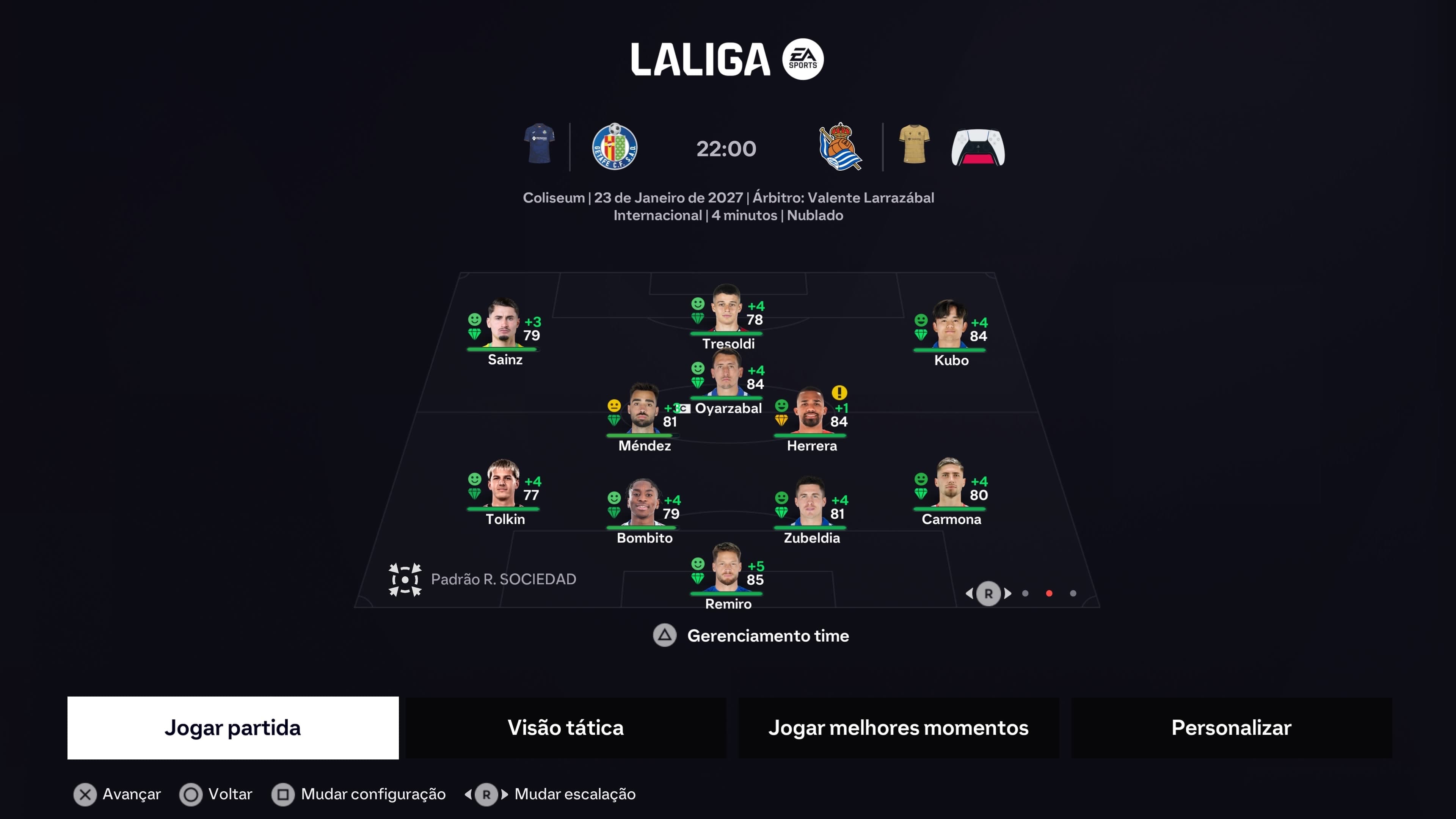 Escalados contra o Getafe!