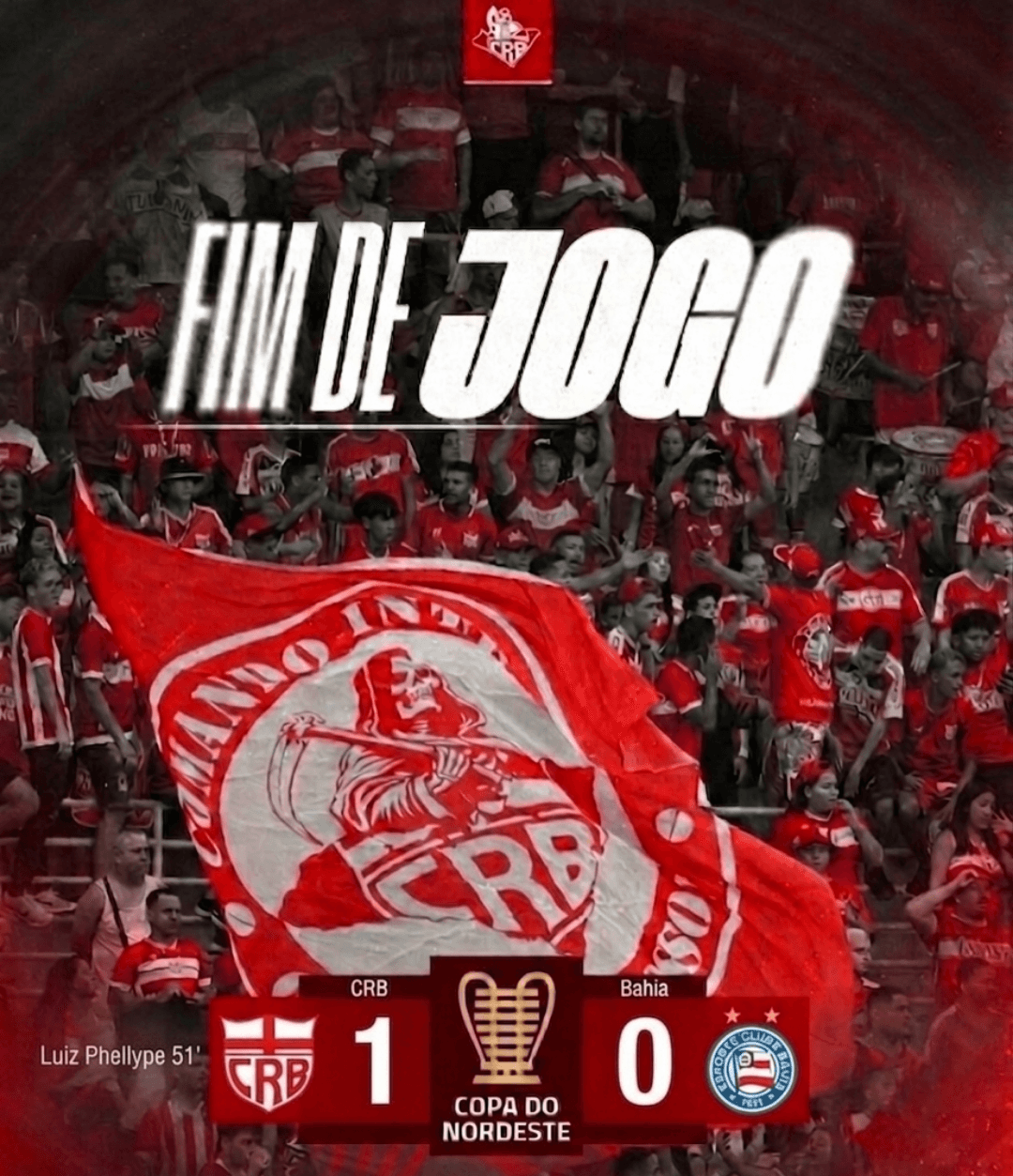 🔴⚪ FIM DE JOGO! CLASSIFICADOS! Com muita raça, entrega e apoio da Nação Regatiana, o Galo vence o Bahia por 1 a 0 e garante vaga na semi…