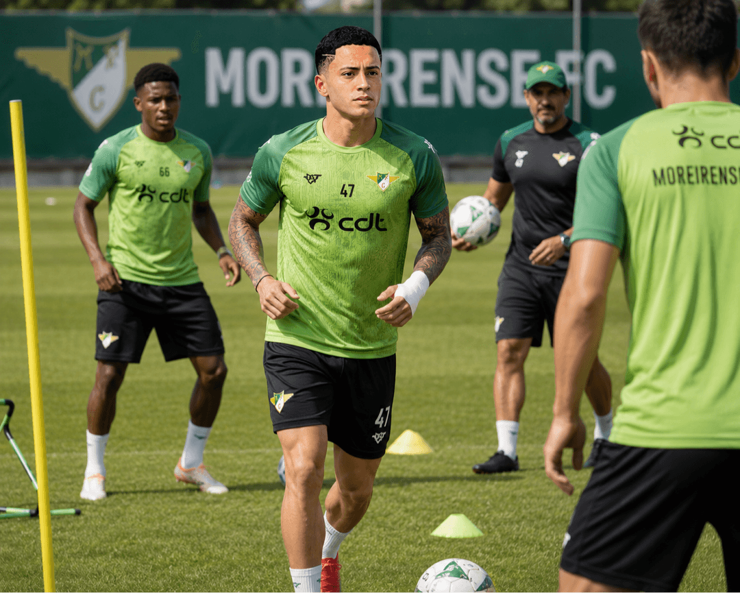 Primeiro treino concluído! ✅💚 Muito feliz por começar esta nova etapa ao lado deste grupo incrível. Agora é trabalhar todos os dias, apr…