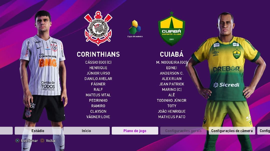 Vamos pra estreia pela copa do Brasil Corinthians X Cuiabá Primeiro jogo Neo química arena